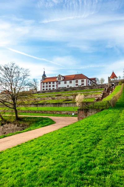 stock image A springtime bike tour through the half-timbered town of Schmalkalden with all its facets - Thuringia - Germany