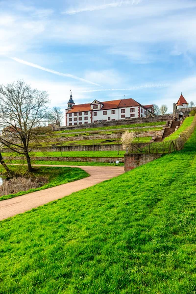 stock image A springtime bike tour through the half-timbered town of Schmalkalden with all its facets - Thuringia - Germany