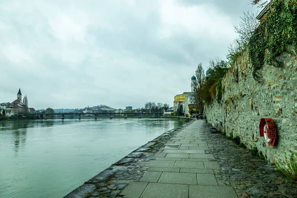 Wiosenna Wycieczka Przez Podnóże Puszczy Bawarskiej Koło Passau Bawaria Niemcy — Zdjęcie stockowe