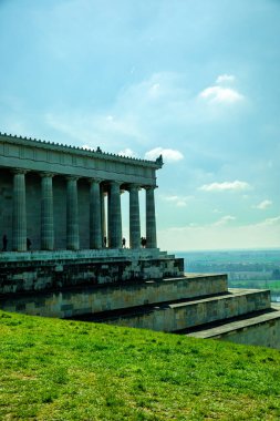 Donaustauf - Bavyera yakınlarındaki Tuna Deltası 'nda bahar yürüyüşü Almanya