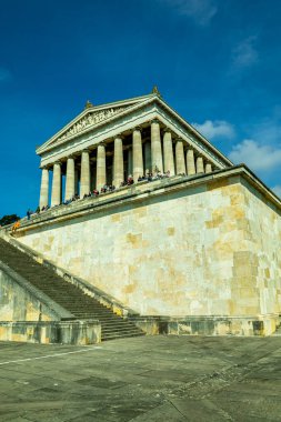 Donaustauf - Bavyera yakınlarındaki Tuna Deltası 'nda bahar yürüyüşü Almanya