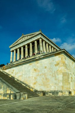 Donaustauf - Bavyera yakınlarındaki Tuna Deltası 'nda bahar yürüyüşü Almanya