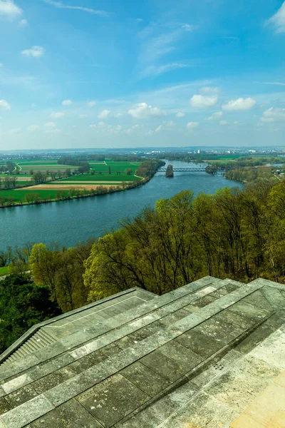 Passeio Primavera Pelo Belo Delta Danúbio Perto Donaustauf Baviera Alemanha — Fotografia de Stock