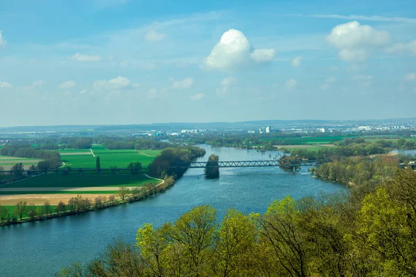 Vårvandring Genom Vackra Donau Delta Nära Donaustauf Bayern Tyskland — Stockfoto