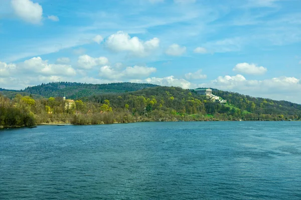 Frühjahrswanderung Durch Wunderschönes Donaudelta Bei Donaustauf Bayern Deutschland — Stockfoto