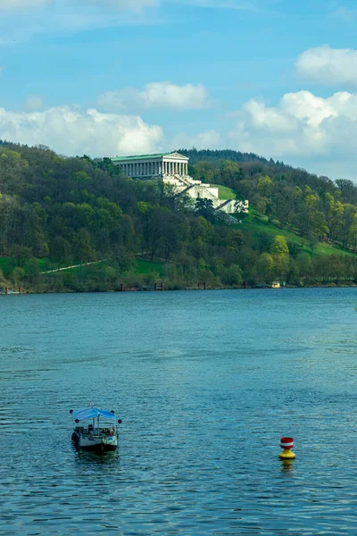 Frühjahrswanderung Durch Wunderschönes Donaudelta Bei Donaustauf Bayern Deutschland — Stockfoto