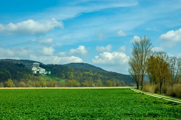 Весенний Поход Через Красивую Дельту Дуная Недалеко Феште Бавария Германия — стоковое фото