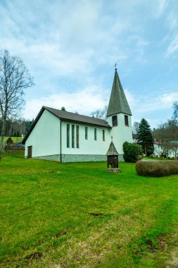 Bavyera Ormanı 'nda bahar yürüyüşü Çek Cumhuriyeti sınırında Zwieselter Yumruğu - Bavyera - Almanya