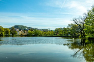 Çek sınırındaki Elbe - Bohem İsviçre - Çek Cumhuriyeti sınırında güzel bir bahar yürüyüşü