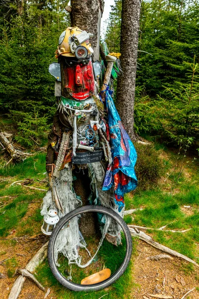 Rennsteig boyunca Hrschel ve Blankenstein arasındaki ilk adımlar güzel bahar zamanı - Thüringen - Almanya