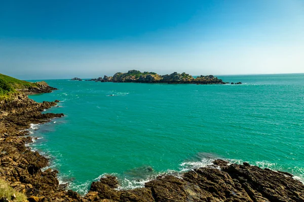 stock image Scenic hike to Pointe du Grouin in beautiful Brittany - Cancale - France