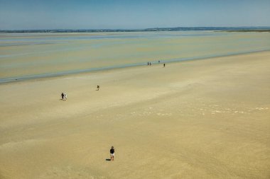 Normandiya Turist Çekimi - Le Mont-Saint-Michel - Fransa