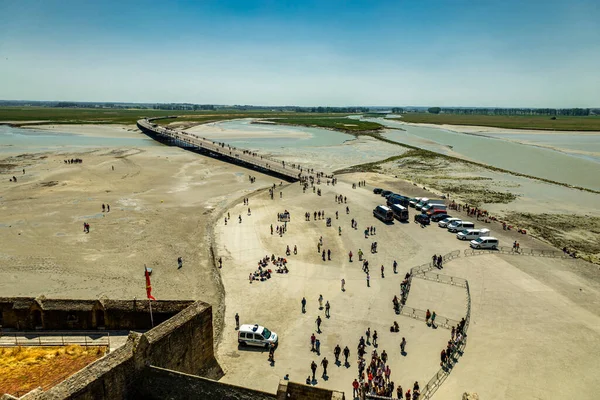 stock image Detour to Normandy Tourist Attraction - Le Mont-Saint-Michel - France