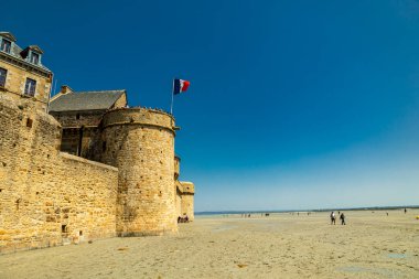 Normandiya Turist Çekimi - Le Mont-Saint-Michel - Fransa