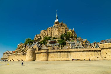 Normandiya Turist Çekimi - Le Mont-Saint-Michel - Fransa