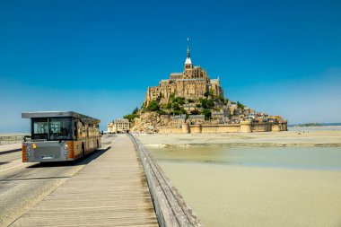 Normandiya Turist Çekimi - Le Mont-Saint-Michel - Fransa