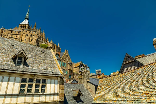 Normandiya Turist Çekimi - Le Mont-Saint-Michel - Fransa