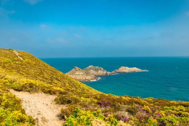 Güzel Brittany yolunda Cap d 'Erqui - Erquy - Fransa