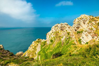 Güzel Brittany yolunda Cap d 'Erqui - Erquy - Fransa
