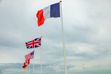 Plougonvelin-Fransa yakınlarındaki güzel Brittany 'deki Pointe Saint-Mathieu' de küçük bir keşif turu.