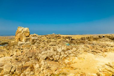 Pleubian, Fransa yakınlarındaki güzel Brittany 'deki Sillon de Talbert yarımadasına küçük bir keşif turu.