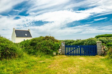 Plogoff, Fransa yakınlarındaki güzel Brittany 'de Pointe du Raz' a küçük bir keşif turu.
