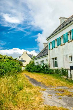 Plogoff, Fransa yakınlarındaki güzel Brittany 'de Pointe du Raz' a küçük bir keşif turu.