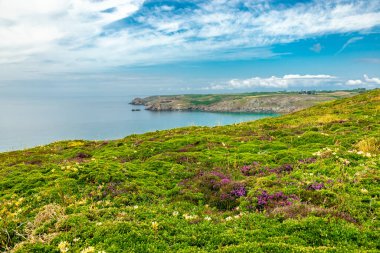 Plogoff, Fransa yakınlarındaki güzel Brittany 'de Pointe du Raz' a küçük bir keşif turu.