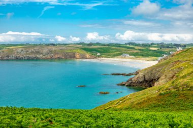 Plogoff, Fransa yakınlarındaki güzel Brittany 'de Pointe du Raz' a küçük bir keşif turu.