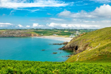 Plogoff, Fransa yakınlarındaki güzel Brittany 'de Pointe du Raz' a küçük bir keşif turu.