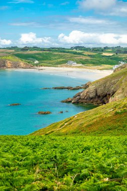 Plogoff, Fransa yakınlarındaki güzel Brittany 'de Pointe du Raz' a küçük bir keşif turu.