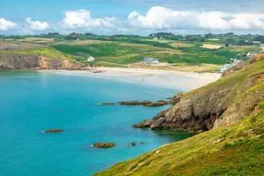 Plogoff, Fransa yakınlarındaki güzel Brittany 'de Pointe du Raz' a küçük bir keşif turu.