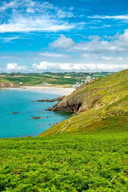 Plogoff, Fransa yakınlarındaki güzel Brittany 'de Pointe du Raz' a küçük bir keşif turu.