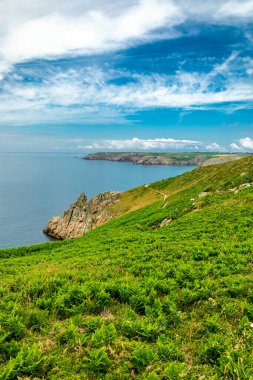 Plogoff, Fransa yakınlarındaki güzel Brittany 'de Pointe du Raz' a küçük bir keşif turu.