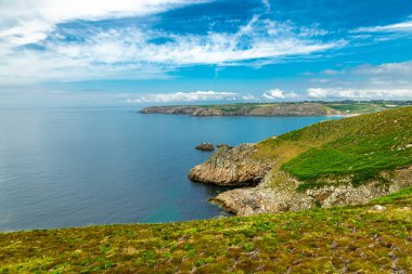 Plogoff, Fransa yakınlarındaki güzel Brittany 'de Pointe du Raz' a küçük bir keşif turu.