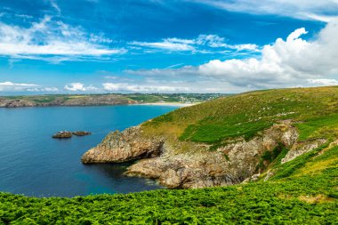 Plogoff, Fransa yakınlarındaki güzel Brittany 'de Pointe du Raz' a küçük bir keşif turu.