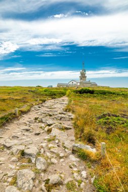 Plogoff, Fransa yakınlarındaki güzel Brittany 'de Pointe du Raz' a küçük bir keşif turu.