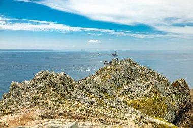 Plogoff, Fransa yakınlarındaki güzel Brittany 'de Pointe du Raz' a küçük bir keşif turu.