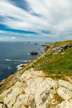 Plogoff, Fransa yakınlarındaki güzel Brittany 'de Pointe du Raz' a küçük bir keşif turu.