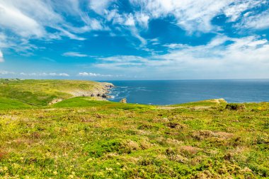 Plogoff, Fransa yakınlarındaki güzel Brittany 'de Pointe du Raz' a küçük bir keşif turu.