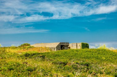 Plogoff, Fransa yakınlarındaki güzel Brittany 'de Pointe du Raz' a küçük bir keşif turu.