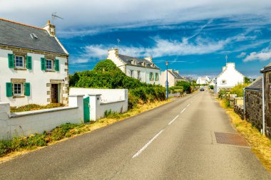 Plogoff, Fransa yakınlarındaki güzel Brittany 'de Pointe du Raz' a küçük bir keşif turu.