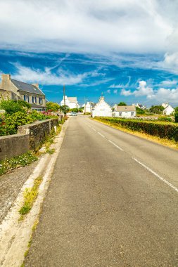 Plogoff, Fransa yakınlarındaki güzel Brittany 'de Pointe du Raz' a küçük bir keşif turu.