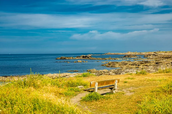 Vägen Quiberonhalvön Längs Den Vackra Atlantkusten Bretagne Frankrike — Stockfoto