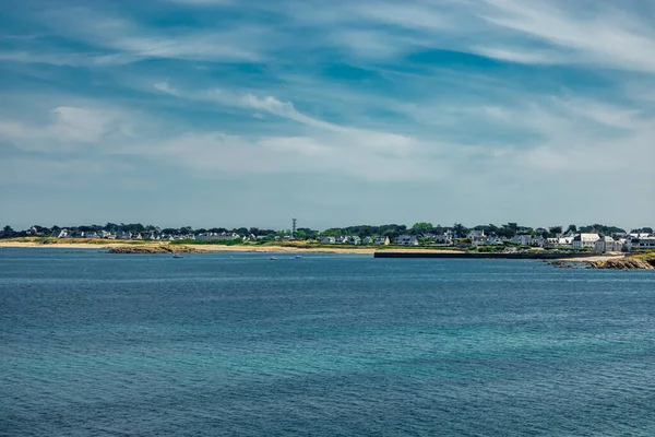 Quiberon Yarımadası Ndaki Yolda Güzel Atlantik Kıyısı Boyunca Brittany Fransa — Stok fotoğraf