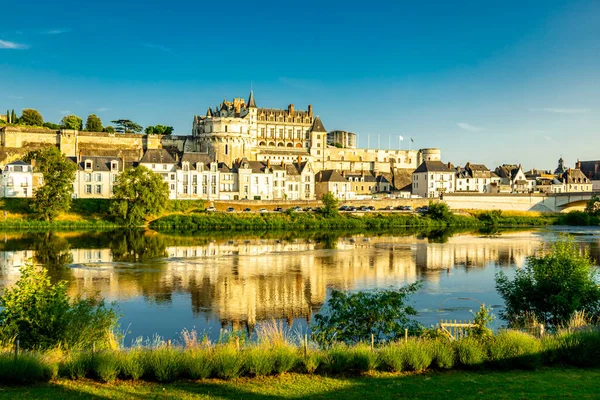 Summer Discovery Beautiful Seine Valley Amboise Castle Indre Loire France — Stock Photo, Image