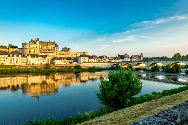 Descoberta Verão Belo Vale Sena Castelo Amboise Indre Loire França — Fotografia de Stock