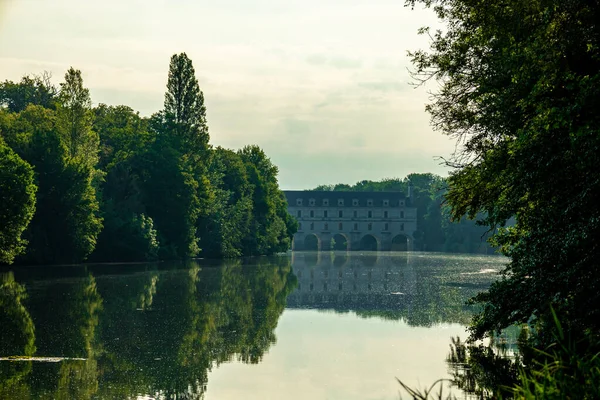Letní Prohlídka Krásném Údolí Seiny Zámku Chenonceau Chenonceaux Indre Loire — Stock fotografie