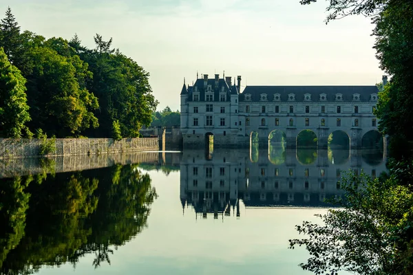 Chenonceaux Indre Loire Yakınlarındaki Chenonceau Kalesi Ndeki Güzel Seine Vadisi — Stok fotoğraf
