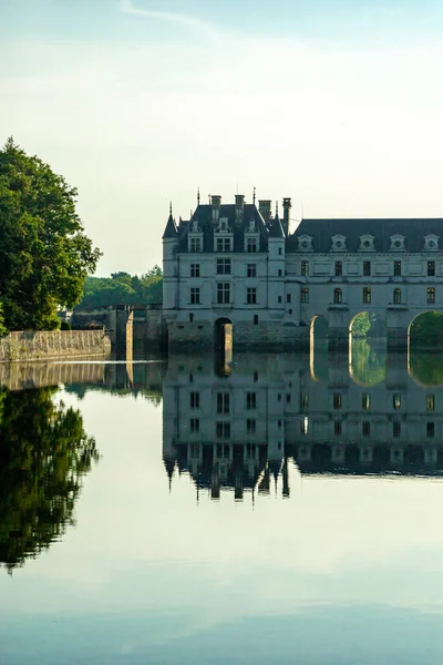 Sommar Upptäcktsfärd Vackra Seine Valley Slottet Chenonceau Nära Chenonceaux Indre — Stockfoto